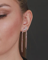 Gilda Unalome | Diamond Earrings | 14K Gold