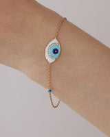 Gilda Evil Eye | Diamond Bracelet | 0.08 Cts. | 18K Gold