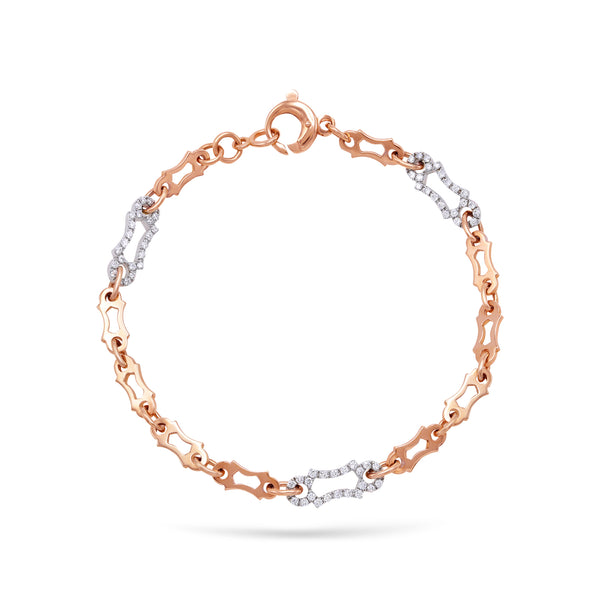 Chains | Diamond Bracelet | 0.55 Cts. | 18K Gold Gilda by Gradiva Inc.