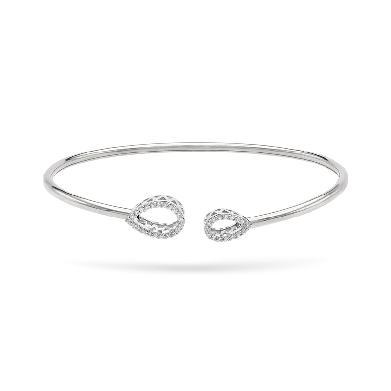 Cuffs | Diamond Cuff Bracelet | 0.12 Cts. | 18K Gold Gilda by Gradiva Inc.
