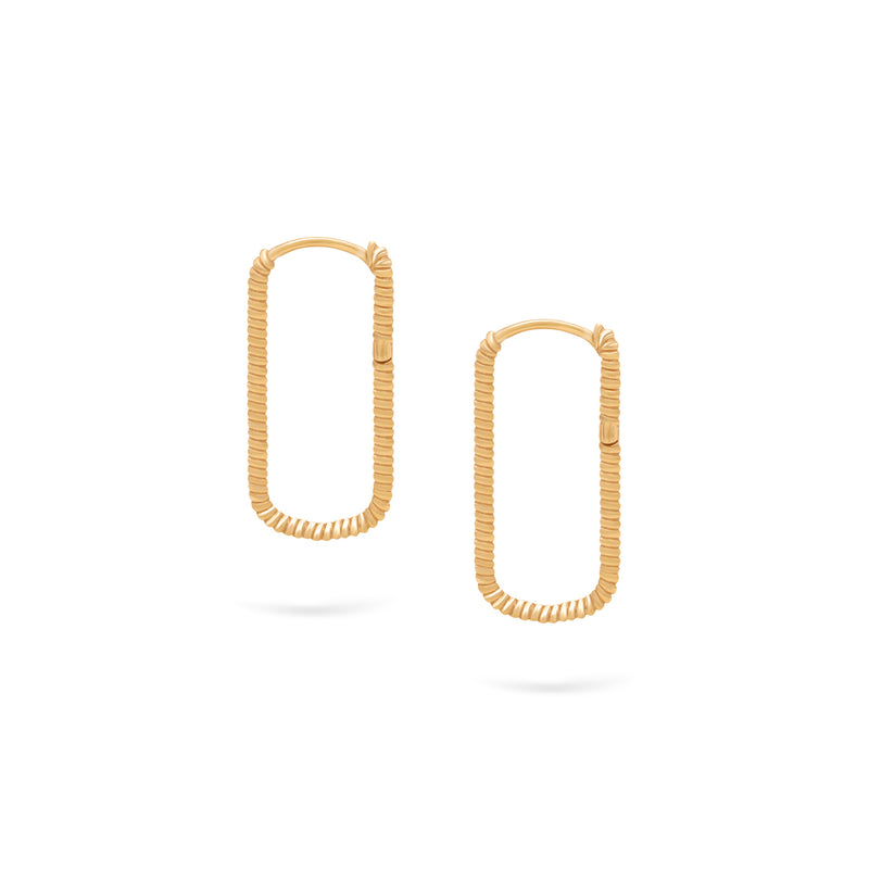 Twist Hoops | Medium Gold Earrings | 14K Gold Gilda by Gradiva Inc.