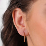 Twist Hoops | Medium Gold Earrings | 14K Gold Gilda by Gradiva Inc.