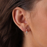 Twist Musica Hoops | Small Diamond Earrings | 0.25 Cts. | 14K Gold Gilda by Gradiva Inc.