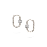Twist Musica Hoops | Small Diamond Earrings | 0.25 Cts. | 14K Gold Gilda by Gradiva Inc.