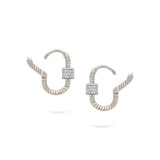 Twist Musica Hoops | Small Diamond Earrings | 0.25 Cts. | 14K Gold Gilda by Gradiva Inc.