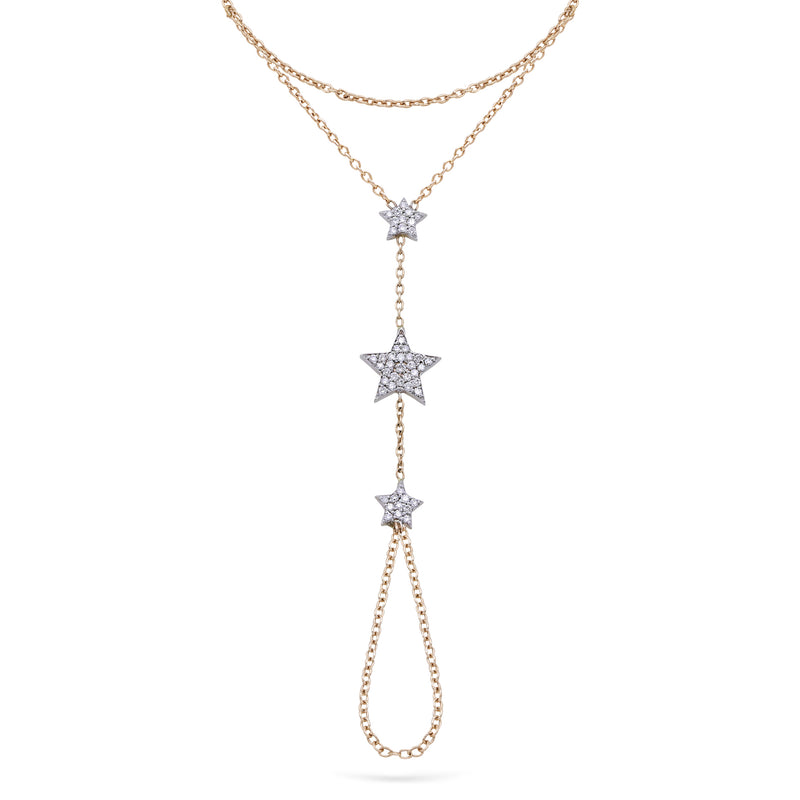 Stars | Diamond Hand Chain | 0.21 Cts. | 14K Gold Gilda by Gradiva Inc.