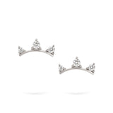 Cheerful Trio | Diamond Earrings | 14K Gold Gilda by Gradiva Inc.