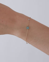 Gilda Evil Eye | Diamond Bracelet | 0.01 Cts. | 14K Gold