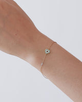 Gilda Evil Eye | Diamond Bracelet | 0.01 Cts. | 14K Gold