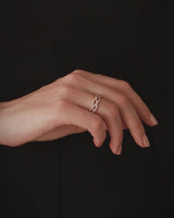 Gilda Grid | Diamond Ring | 0.85 Cts. | 18K Gold