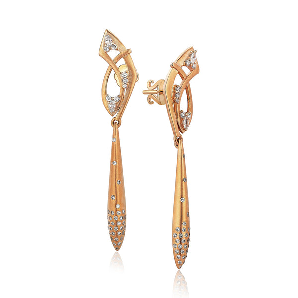 Gilda Tribeca | Diamond Earrings | 14K Gold Gilda by Gradiva Inc.