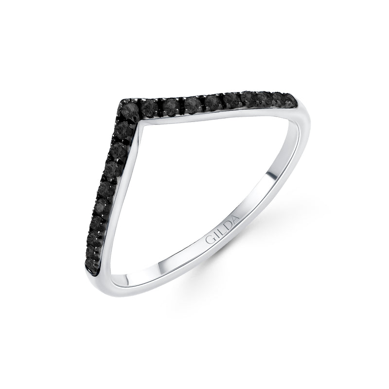 Gilda Wishbone | Diamond Ring | 0.15 Cts. | 14 K Gold Gilda by Gradiva Inc.