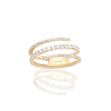 Cling | Diamond Ring | 0.92 Cts. | 18K Gold Gilda by Gradiva Inc.
