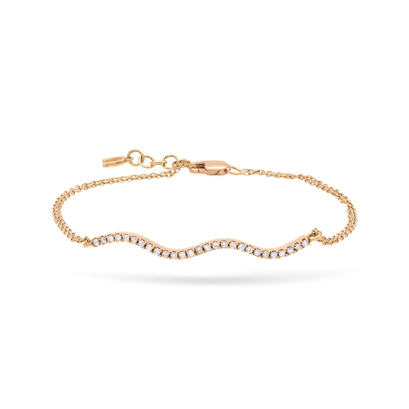 Zigzags | Diamond Bracelet | 0.22 Cts. | 18K Gold Gilda by Gradiva Inc.