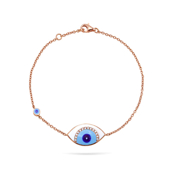 Evil Eye | Diamond Bracelet | 0.08 Cts. | 18K Gold Gilda by Gradiva Inc.