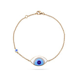 Evil Eye | Diamond Bracelet | 0.08 Cts. | 18K Gold Gilda by Gradiva Inc.