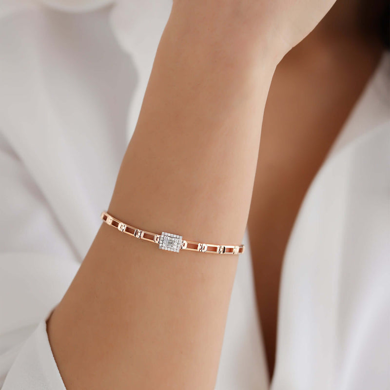 Chains | Diamond Bracelet | 0.33 Cts. | 14K Gold Gilda by Gradiva Inc.