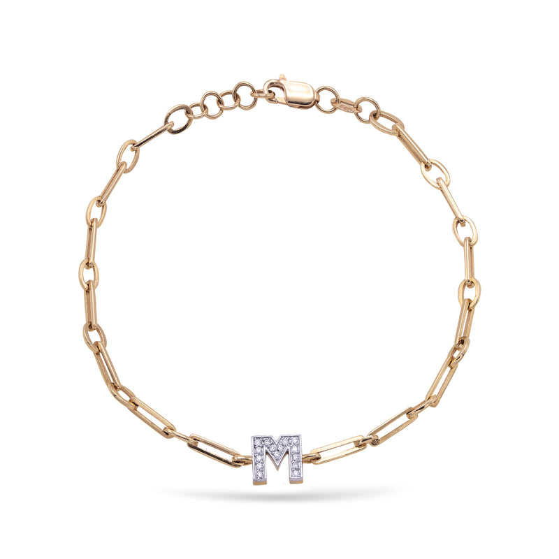 Initials | Diamond Bracelet | 14K Gold Gilda by Gradiva Inc.