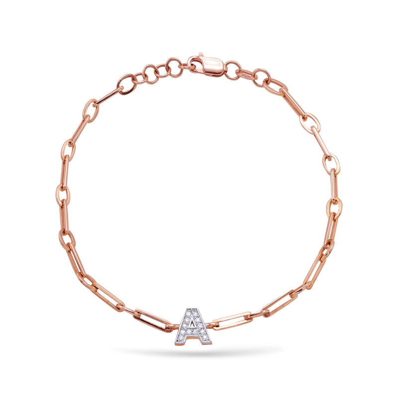 Initials | Diamond Bracelet | 14K Gold Gilda by Gradiva Inc.