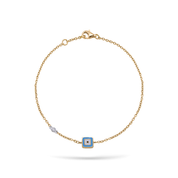 Evil Eye | Diamond Bracelet | 0.01 Cts. | 14K Gold Gilda by Gradiva Inc.