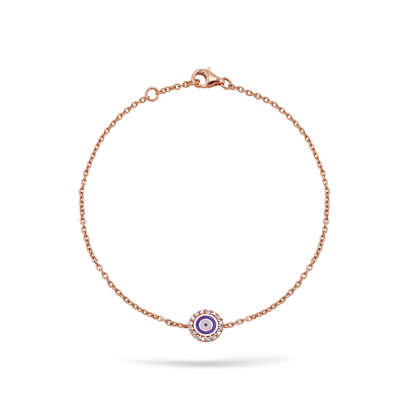 Gilda Evil Eye | Diamond Bracelet | 0.12 Cts. | 14K Gold