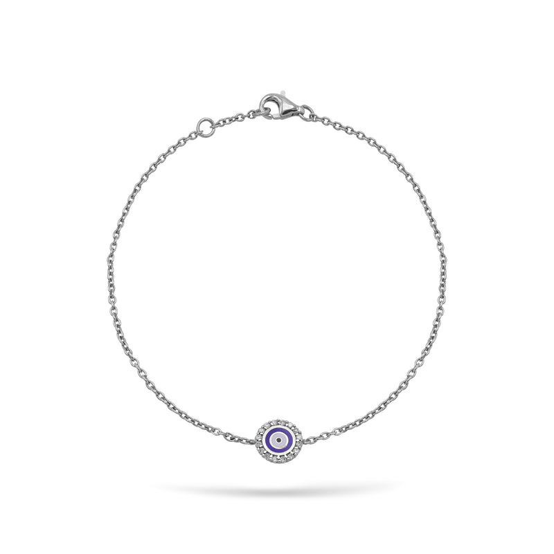 Evil Eye | Diamond Bracelet | 0.12 Cts. | 14K Gold Gilda by Gradiva Inc.