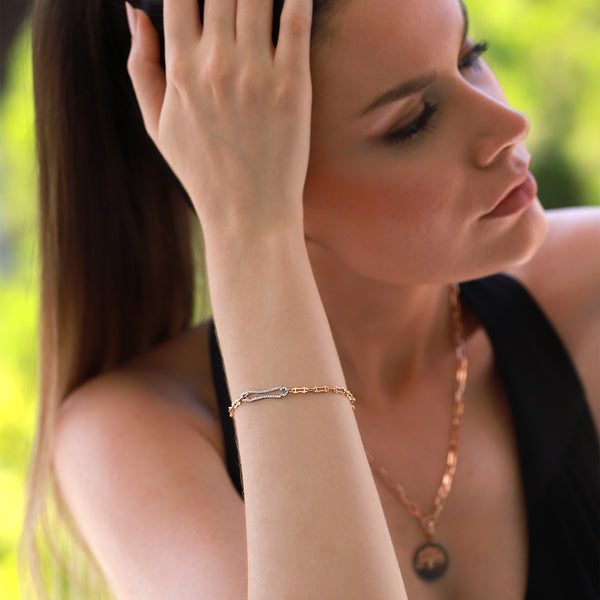 Chains | Diamond Bracelet | 0.23 Cts. | 14K Gold Gilda by Gradiva Inc.