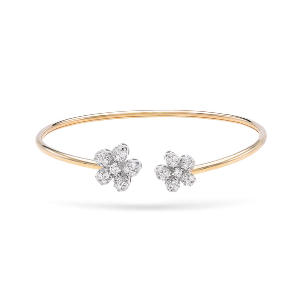 Gold diamond cuff bracelet deals