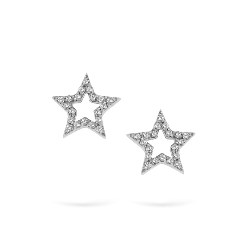 Cute Stars | Diamond Earrings | 0.17 Cts. | 14K Gold Gilda by Gradiva Inc.