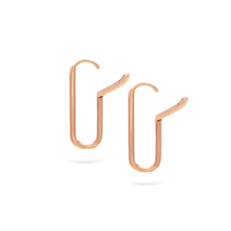 Solid Hoops | Large Gold Earrings | 14K Gold Gilda by Gradiva Inc.