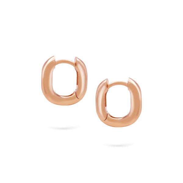Curved Goldens Hoops | Small Gold Earrings | 14K Gold Gilda by Gradiva Inc.