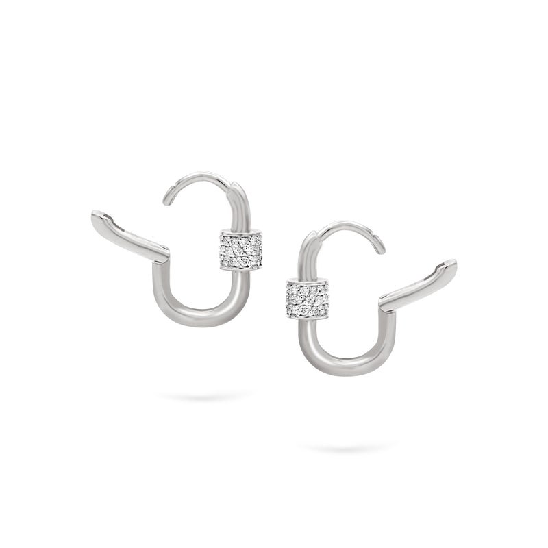 Musica Hoops | Small Diamond Earrings | 0.43 Cts. | 14K Gold Gilda by Gradiva Inc.