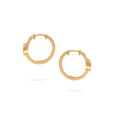 Minnies Hoops | Double Diamond Earrings | 0.09 Cts. | 14K Gold Gilda by Gradiva Inc.