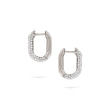 Pavé Hoops | Small Diamond Earrings | 0.64 Cts. | 14K Gold Gilda by Gradiva Inc.