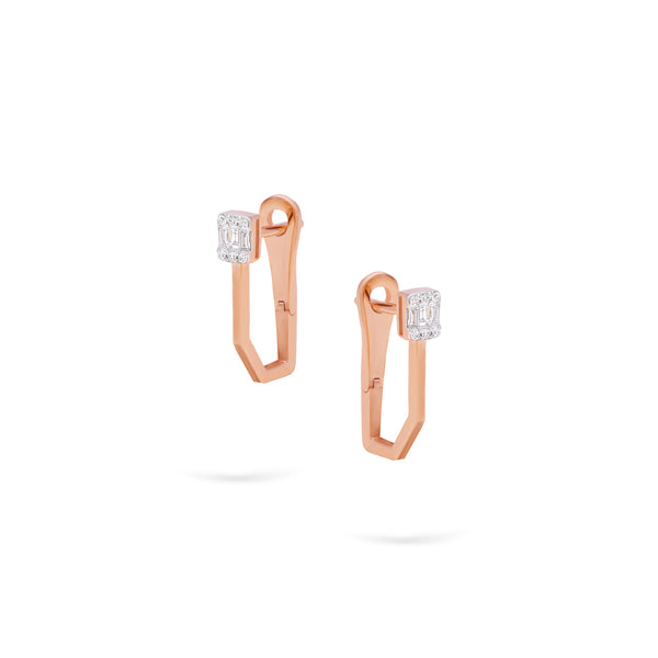 Goldens Diamond Hoops | Diamond Earrings | 0.14 Cts. | 14K Gold Gilda by Gradiva Inc.