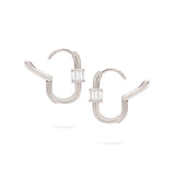 Baguette Hoops | Small Diamond Earrings | 0.48 Cts. | 14K Gold Gilda by Gradiva Inc.