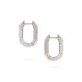 Pavé Hoops | Medium Diamond Earrings | 0.69 Cts. | 14K Gold Gilda by Gradiva Inc.