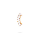 Baguette Studs | Diamond Earrings | 14K Gold Gilda by Gradiva Inc.