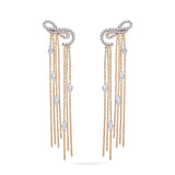 Gilda Unalome | Diamond Earrings | 14K Gold Gilda by Gradiva Inc.