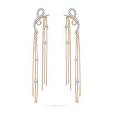 Gilda Unalome | Diamond Earrings | 14K Gold Gilda by Gradiva Inc.