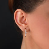 Marquise Hoops | Medium Diamond Earrings | 0.41 Cts. | 14K Gold Gilda by Gradiva Inc.