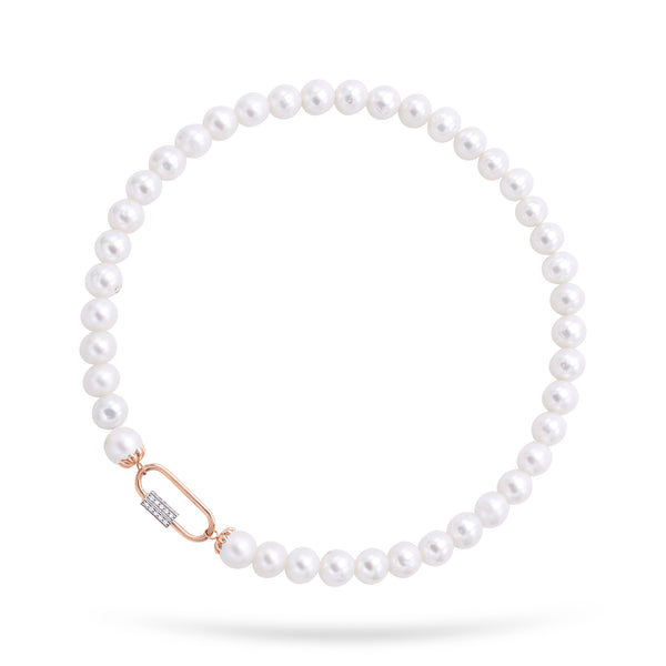 Gilda Pearls | Diamond Necklace | 0.39 Cts. | 14K Gold Gilda by Gradiva Inc.