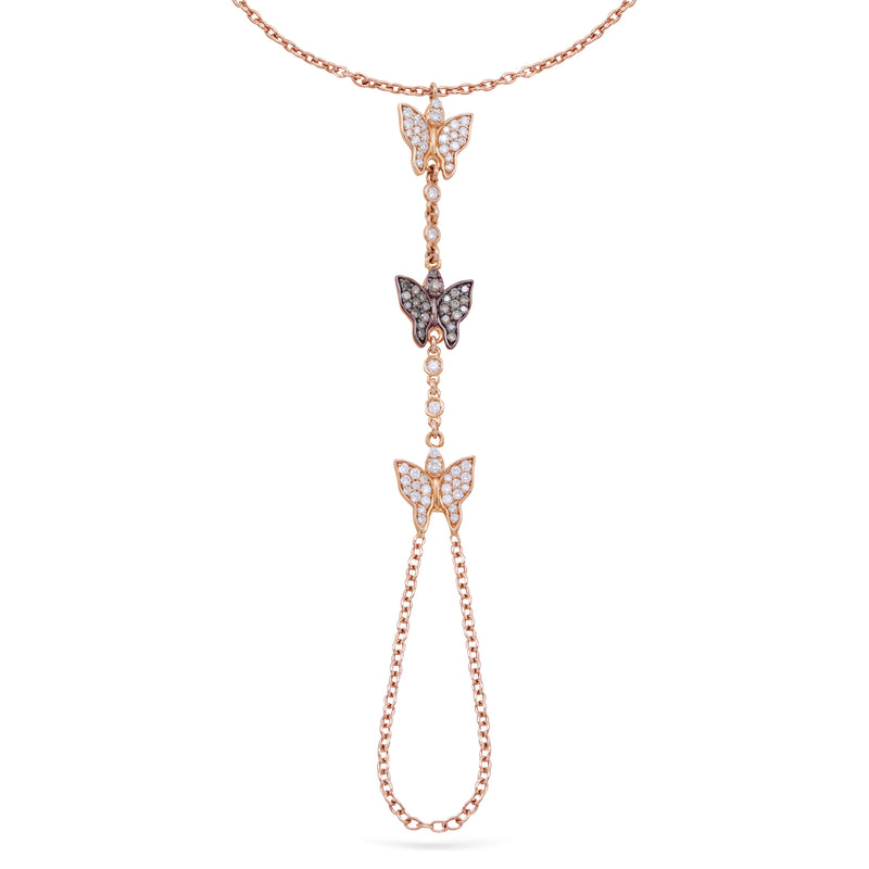 Butterflies | Diamond Hand Chain | 0.75 Cts. | 14K Gold Gilda by Gradiva Inc.