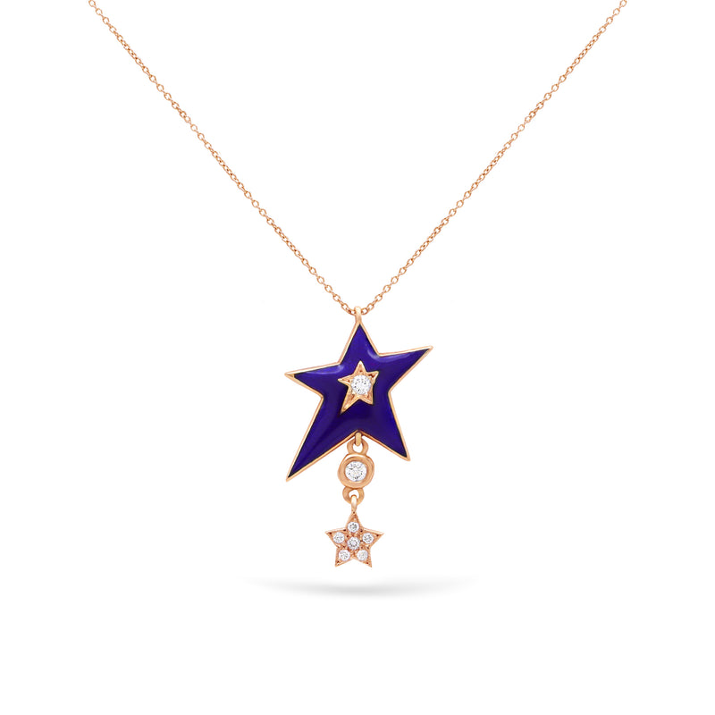 The Lucky Stars | Diamond Pendant | 0.09 Cts. | 18K Gold Gilda by Gradiva Inc.