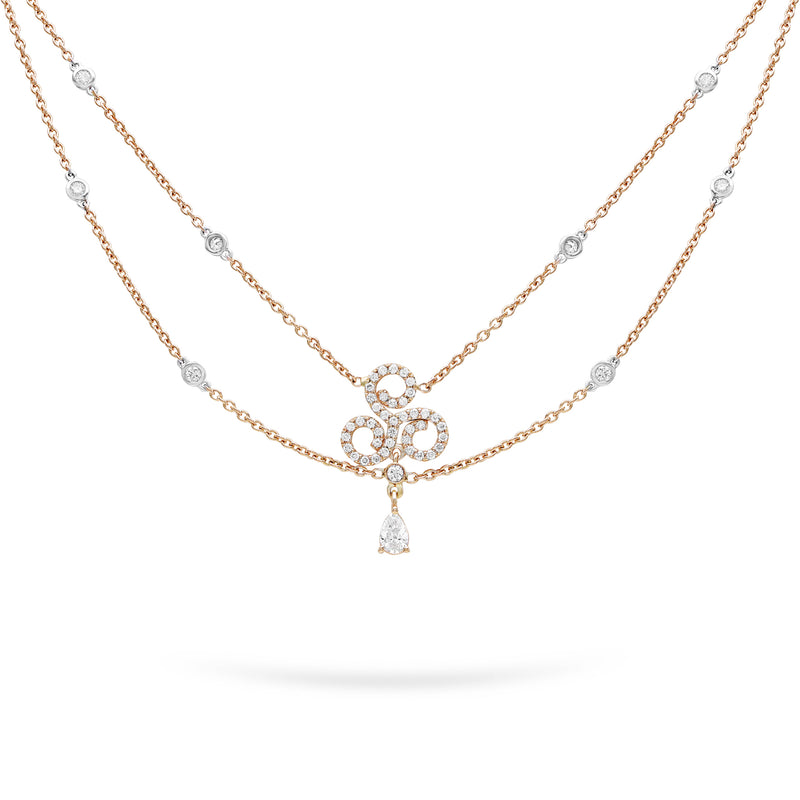 Gilda Triskelion | Diamond Necklace | 0.91 Cts. | 14K Gold Gilda by Gradiva Inc.