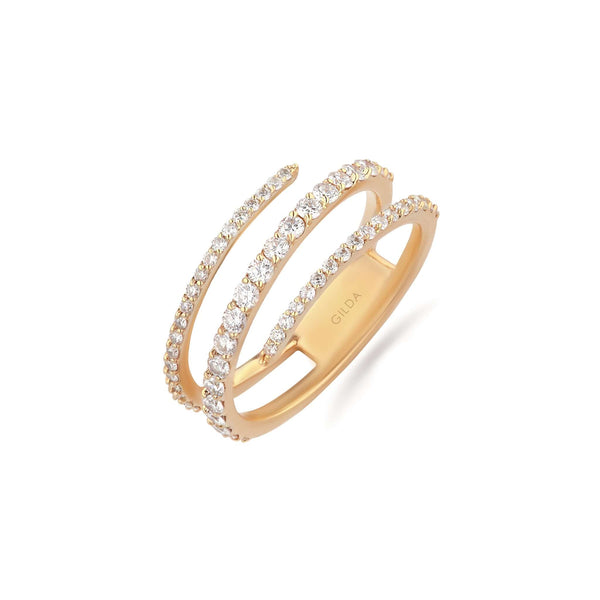 Cling | Diamond Ring | 0.92 Cts. | 18K Gold Gilda by Gradiva Inc.