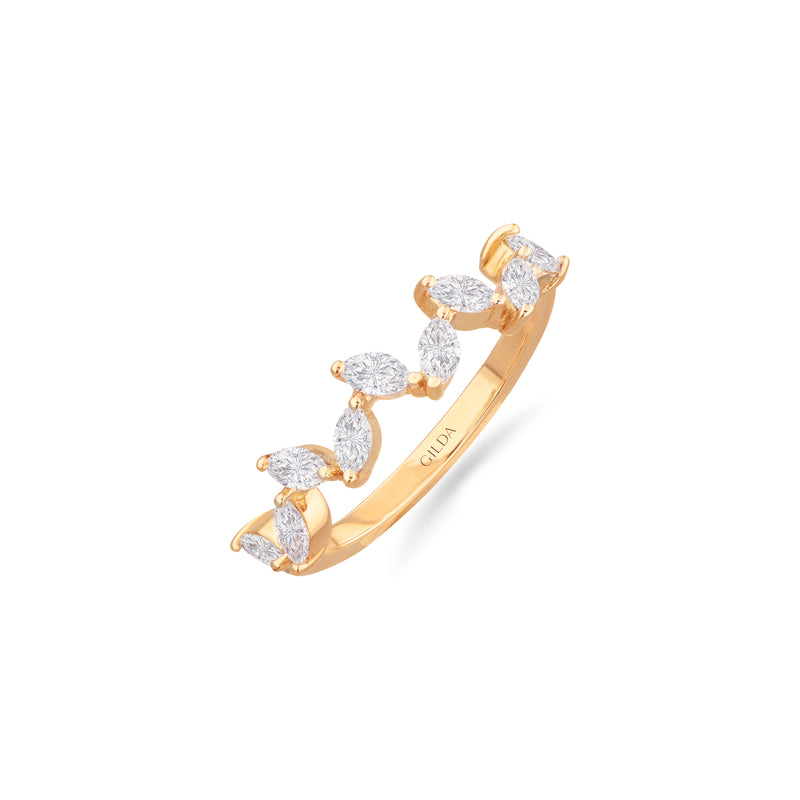 Allure | Diamond Ring | 0.58 Cts. | 18K Gold Gilda by Gradiva Inc.