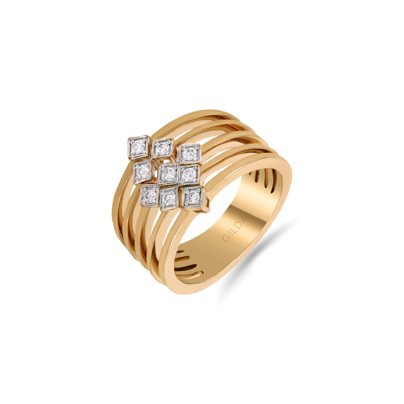 Minnies | Diamond Ring | 0.20 Cts. | 14K Gold Gilda by Gradiva Inc.