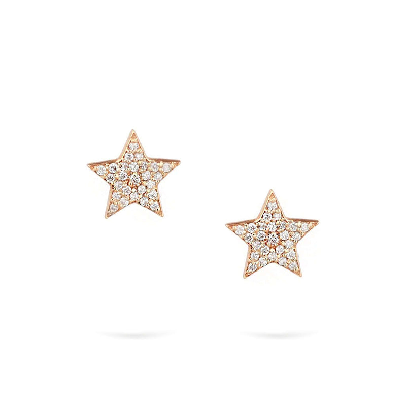 Mini Star | Diamond Earrings | 14K Gold Gilda by Gradiva Inc.