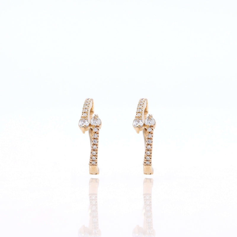 Kisses | Diamond Earrings | 0.21 Cts. | 14K Gold Gilda by Gradiva Inc.